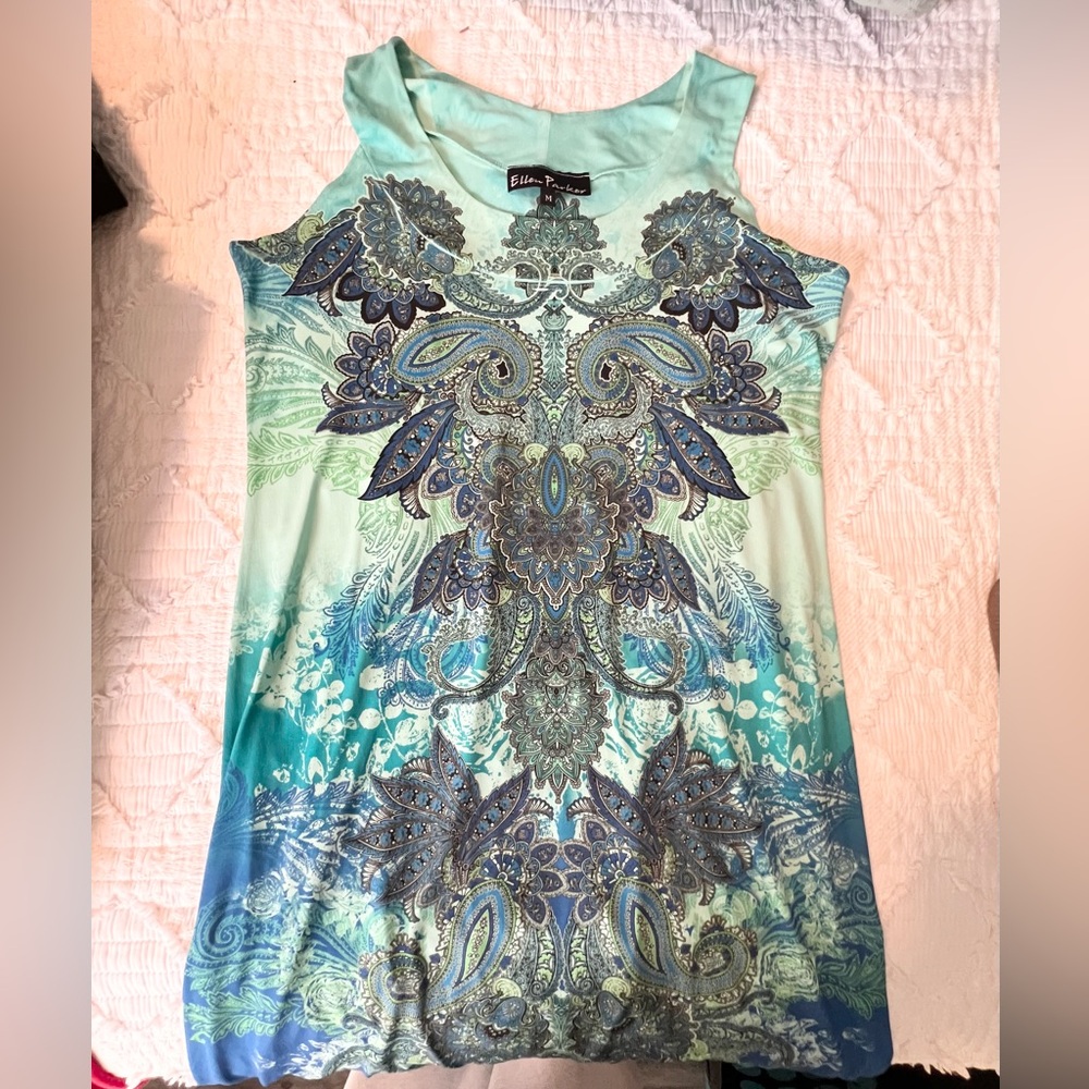 Paisley tank dress